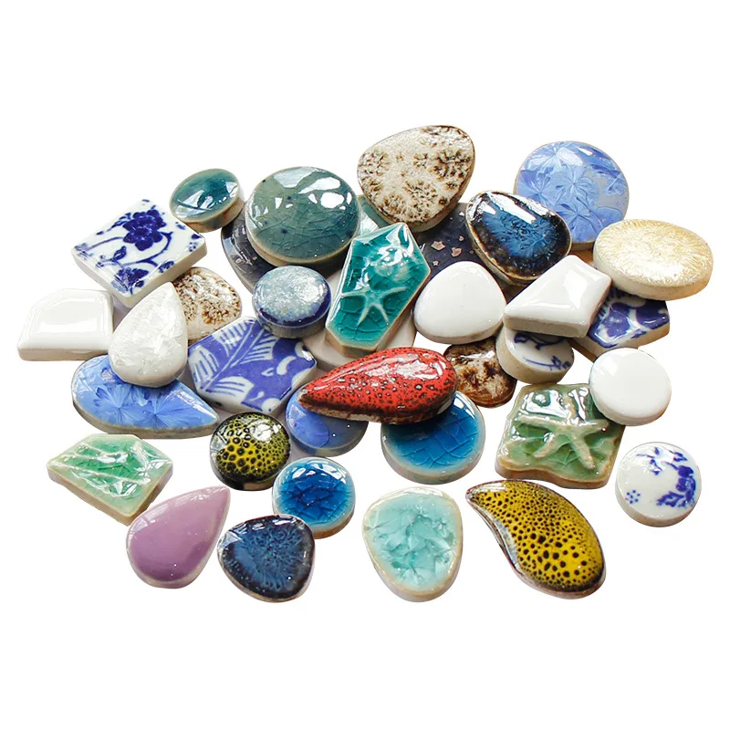 100g Oval Ceramic Mosaic Tiles - مراجعة Ceramic Tile Blank وسعره